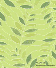 Load image into Gallery viewer, leaves wallpaper vl-388-01 (5 colourways) (belgium) vl-388-06 green
