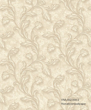Load image into Gallery viewer, leaf design wallpaper  vna-002-001-1 (5 colourways) (belgium) off-white vna-002-004-2
