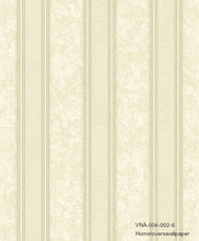 Load image into Gallery viewer, stripes wallpaper vna-004-001-9 (6 colourways) (belgium) pear green vna-004-002-6
