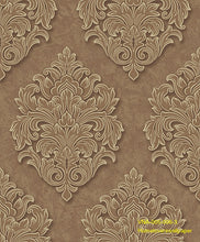 Load image into Gallery viewer, damask wallpaper vna-005-001-8 (4 colourways) (belgium) brown vna-005-006-3
