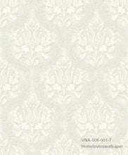 Load image into Gallery viewer, damask design wallpaper vna-006-001-7 (4 colourways) (belgium) seashell white vna-006-001-7
