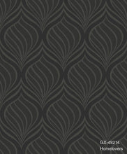 Load image into Gallery viewer, geometric design wallpaper gx-49214 (7 colourways) (belgium) black gx-49214
