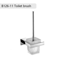 Load image into Gallery viewer, stainless steel bathroom hardware set mirror chrome polished towel rack toilet paper holder towel bar hook bathroom accessories
